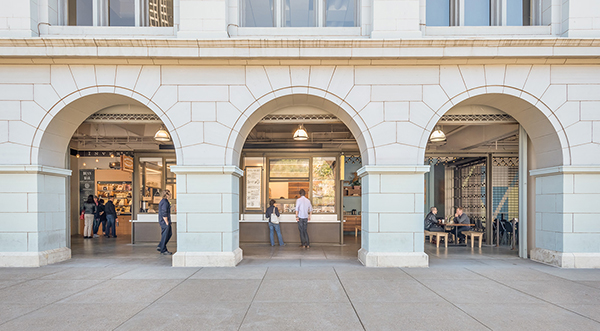 Buildout of the North Arcade in the Ferry Building