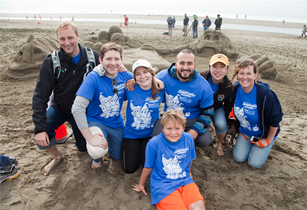 TEF Employees at Beach 