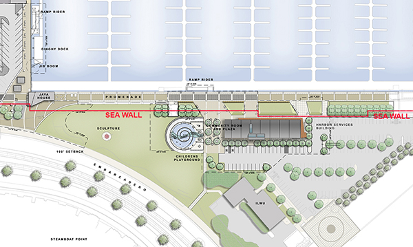 Site plan of South Beach Harbor Building